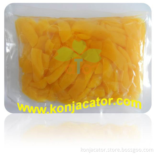carrot shirataki noodle. 100% natural colo of carrot flour